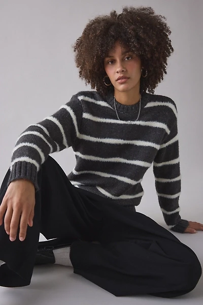 Obey Casey Stripe Crew Neck Sweater
