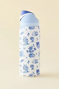 Owala UO Exclusive Delft Cat Print FreeSip 32 oz Water Bottle