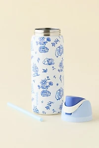 Owala UO Exclusive Delft Cat Print FreeSip 32 oz Water Bottle