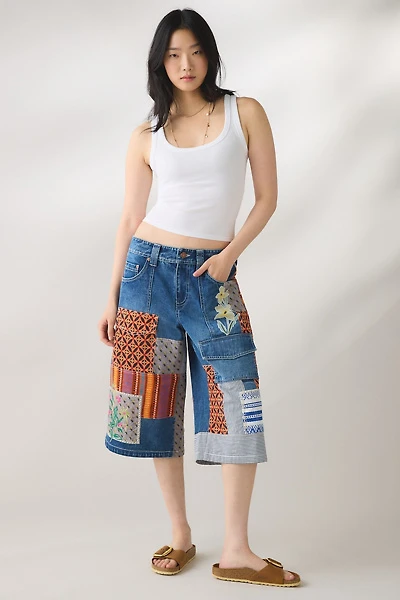 BDG Nomad Patchwork Baggy Jort