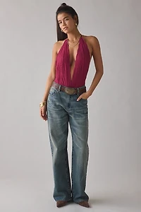 Out From Under Plunge Front Lace Bodysuit