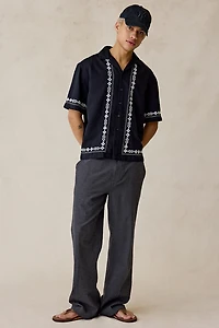 UO Chandler Linen Flare Trouser Pant