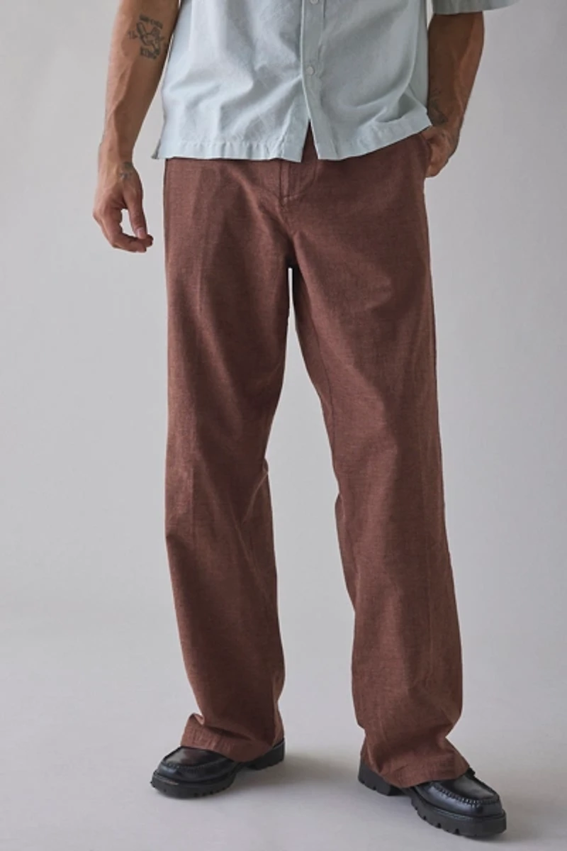 UO Chandler Linen Flare Trouser Pant