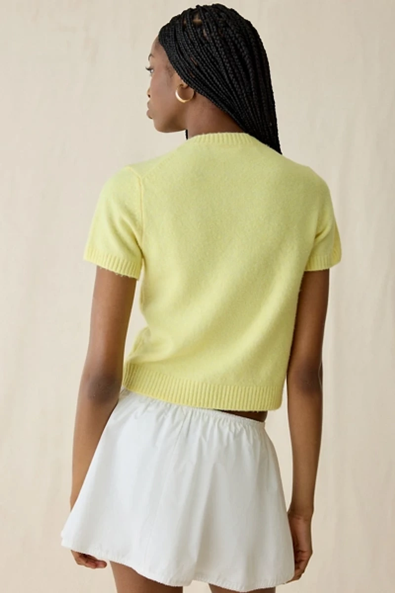 Kimchi Blue Rachel Cherry Land Short Sleeve Cardigan