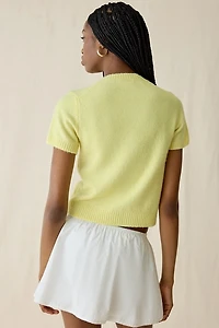 Kimchi Blue Rachel Cherry Land Short Sleeve Cardigan