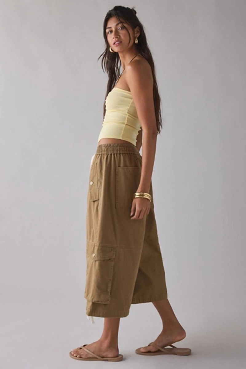 BDG Cassie Cropped Wide Leg Cargo Pant