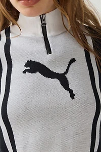 Puma Future Archive Jacquard Knit Half-Zip Tank Top