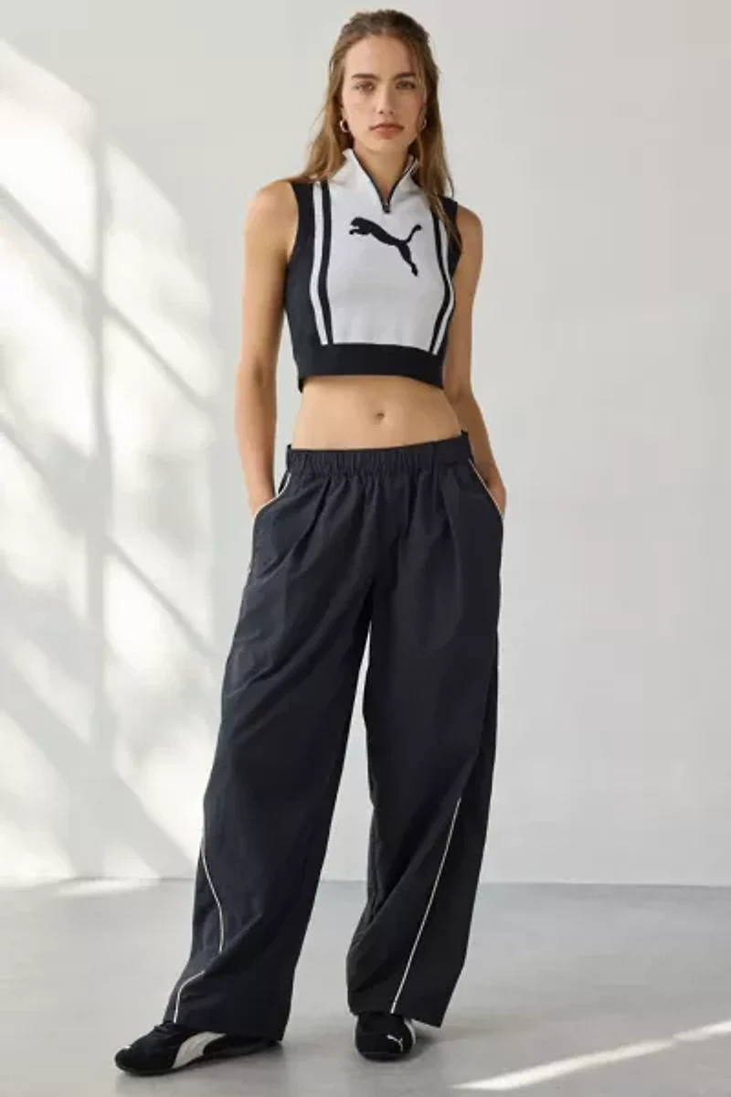 Puma Future Archive Jacquard Knit Half-Zip Tank Top