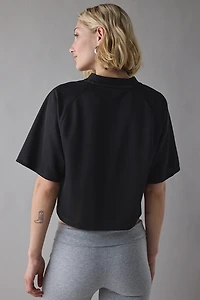 Puma League V-Neck Cropped Jersey Tee