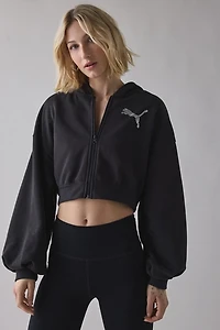 Puma Essentials Bedazzled Graphic Full-Zip Hoodie Sweatshirt