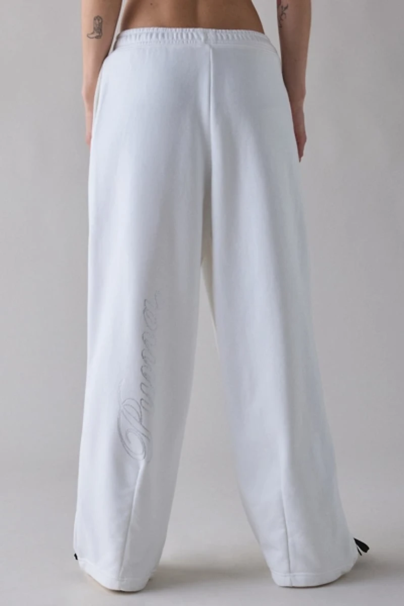 Puma Essentials Bedazzled Graphic Slouch Sweatpants
