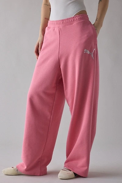Puma Essentials Bedazzled Graphic Slouch Sweatpant