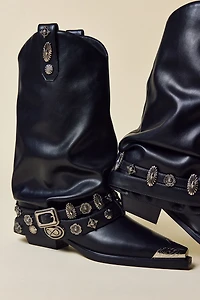 Azalea Wang Ashraf Belted Western Boot