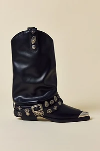 Azalea Wang Ashraf Belted Western Boot