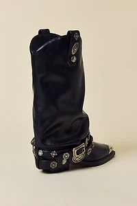 Azalea Wang Ashraf Belted Western Boot