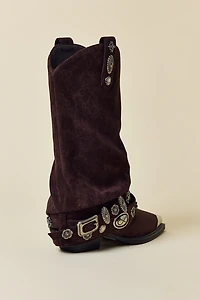 Azalea Wang Ashraf Belted Western Boots
