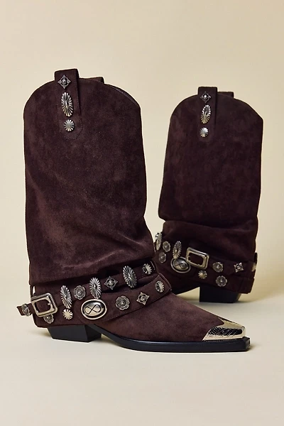 Azalea Wang Ashraf Belted Western Boots