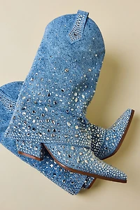 Azalea Wang Christos Denim Western Boot
