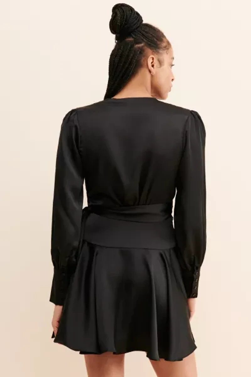 Glamorous Long Sleeve Wrap Dress