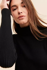 Grey Lab Cropped Knit Sweater
