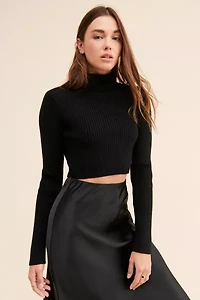 Grey Lab Cropped Knit Sweater