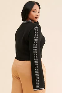 4SI3NNA Keegan Mock Neck Sweater
