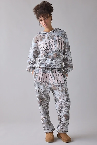 Boys Lie Kimmy Rose Colored Glasses Patched Graphic Jogger Sweatpants