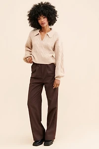 Steve Madden Cay Cable Knit Sweater