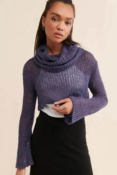 Silence + Noise Shauna Funnel Neck Sweater