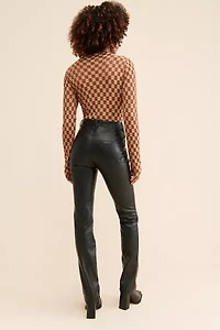 AFRM Heston High-Rise Vegan Leather Pants
