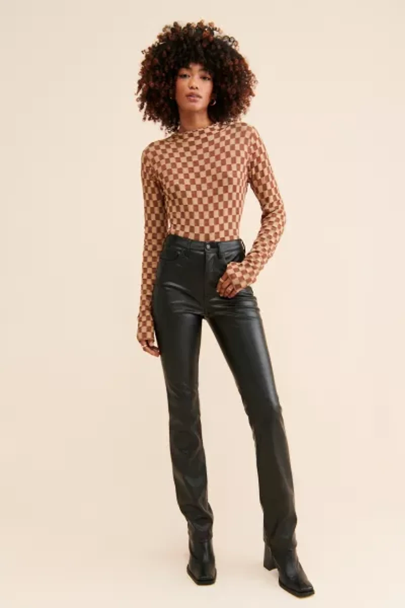 AFRM Heston High-Rise Vegan Leather Pants