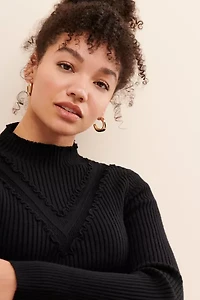 English Factory Mini Ruffle Sweater Top