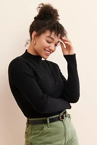 English Factory Mini Ruffle Sweater Top