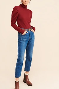 Glamorous Puff Sleeve Turtleneck
