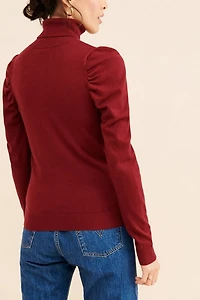 Glamorous Puff Sleeve Turtleneck