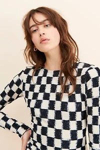 Daisy Street Plisse Velvet Myah Dress