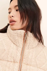 [BLANKNYC] Cable Knit Puffer