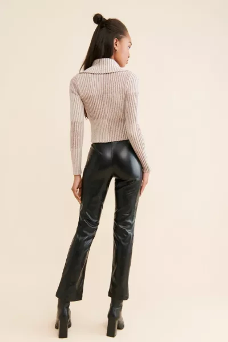 Silence + Noise Sydney Vegan Leather Moto Pants