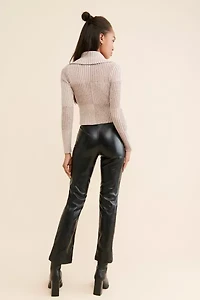 Silence + Noise Sydney Vegan Leather Moto Pants