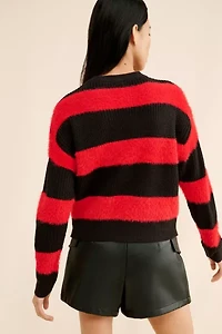 Noisy May Stripe Pullover Sweater