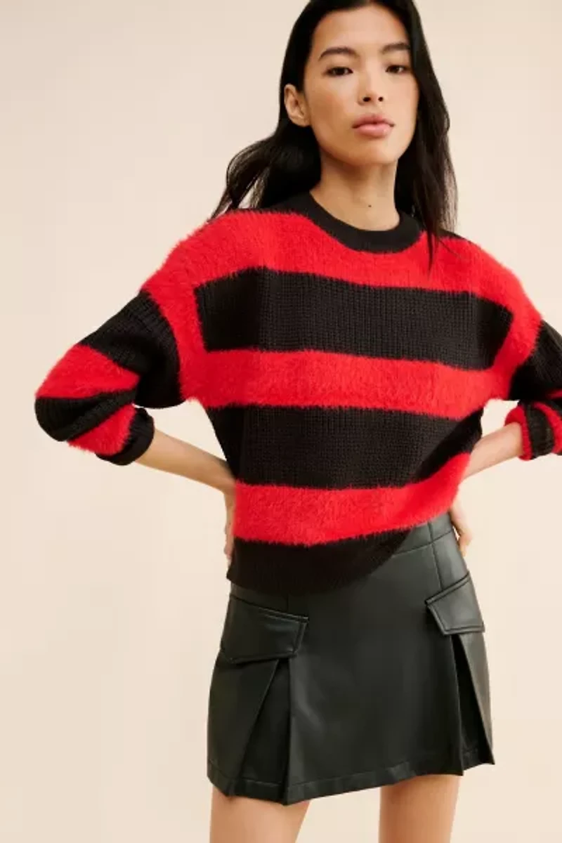 Noisy May Stripe Pullover Sweater