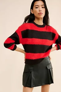 Noisy May Stripe Pullover Sweater