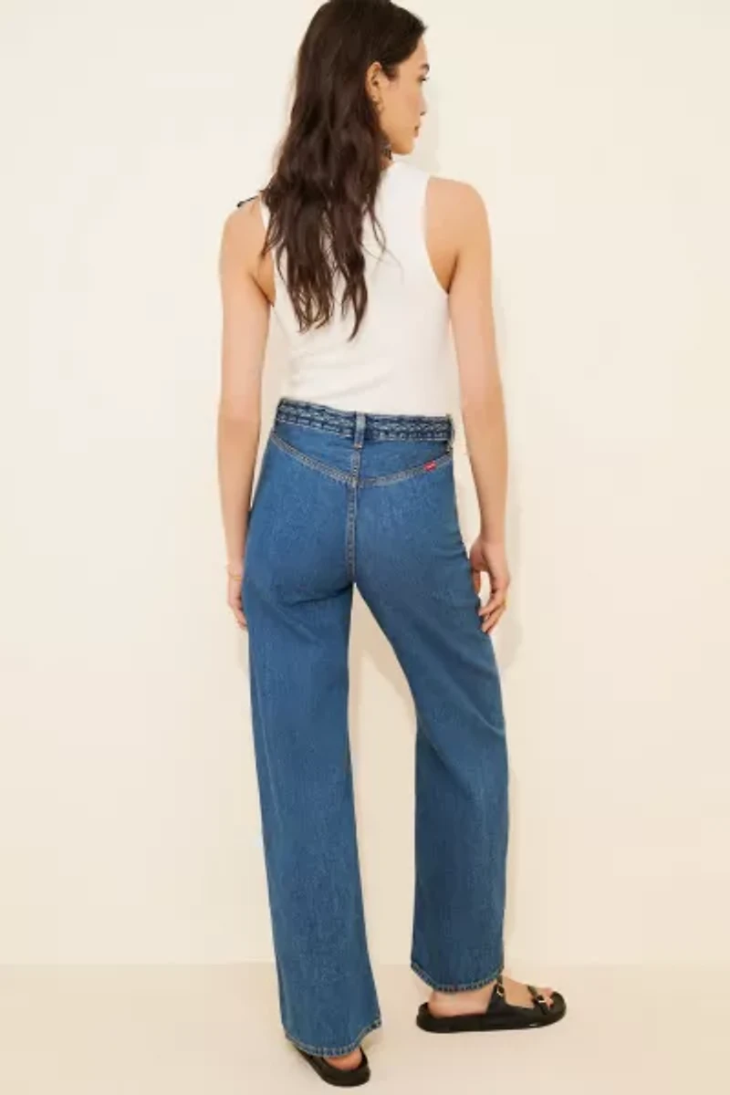 Levi's Ribcage Wide Leg Braided Jeans