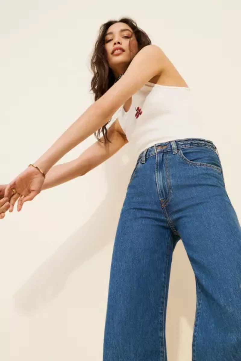 Levi's Ribcage Wide Leg Braided Jeans