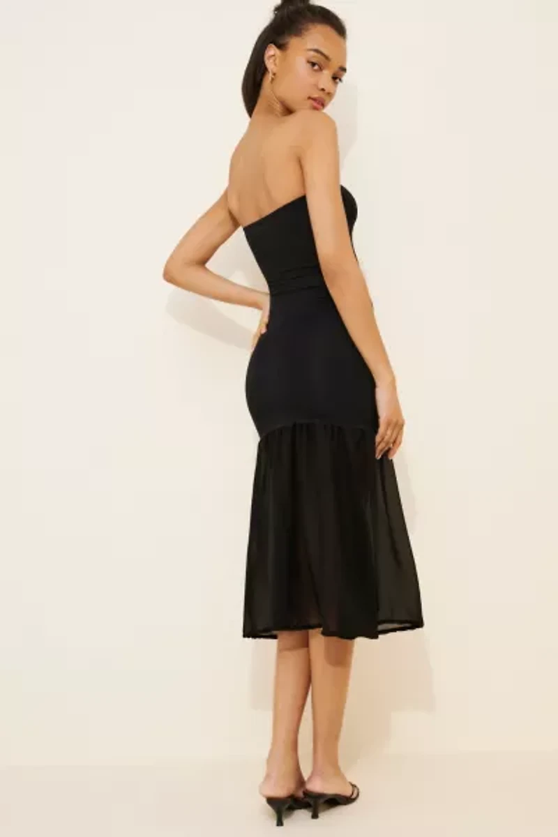 Motel Sachiko Bandeau Midi Dress