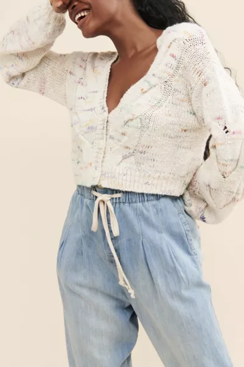 Jumbo Cable Knit Cardigan