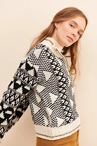 Saltwater Luxe Mixed Print Cardigan