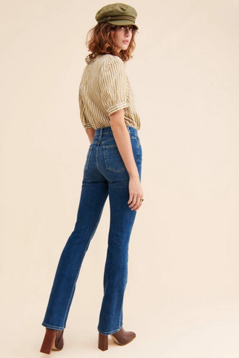 JUST BLACK DENIM High Rise Bootcut Jeans