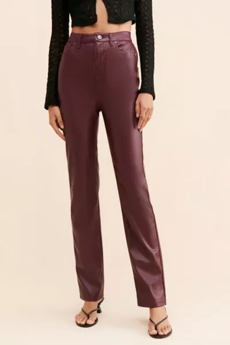 AFRM Heston Vegan Leather Pants