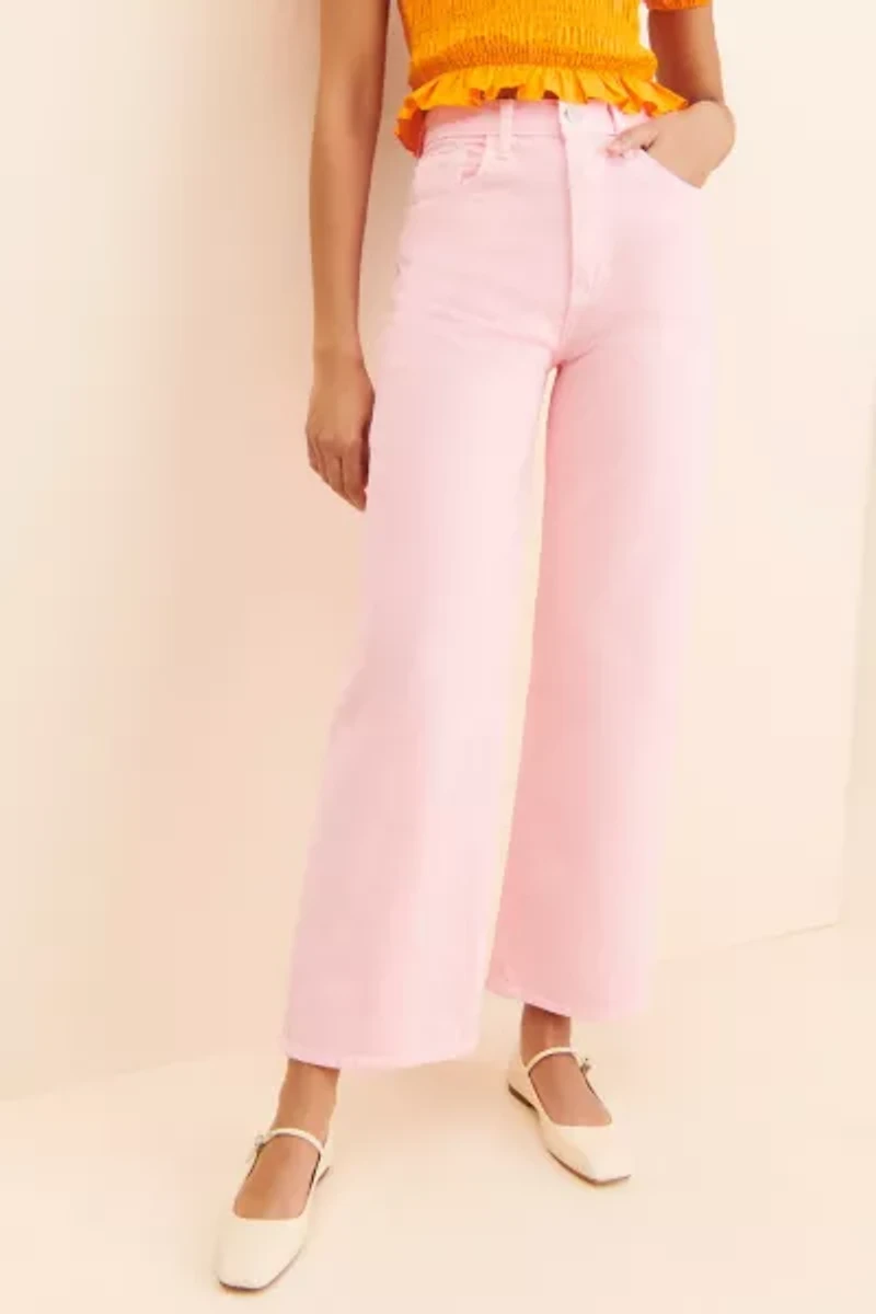 JUST BLACK DENIM Retro Wide Leg Jeans